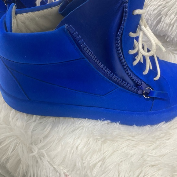 Giuseppe Zanotti Kriss Velvet Sneakers Blue - Picture 12 of 17